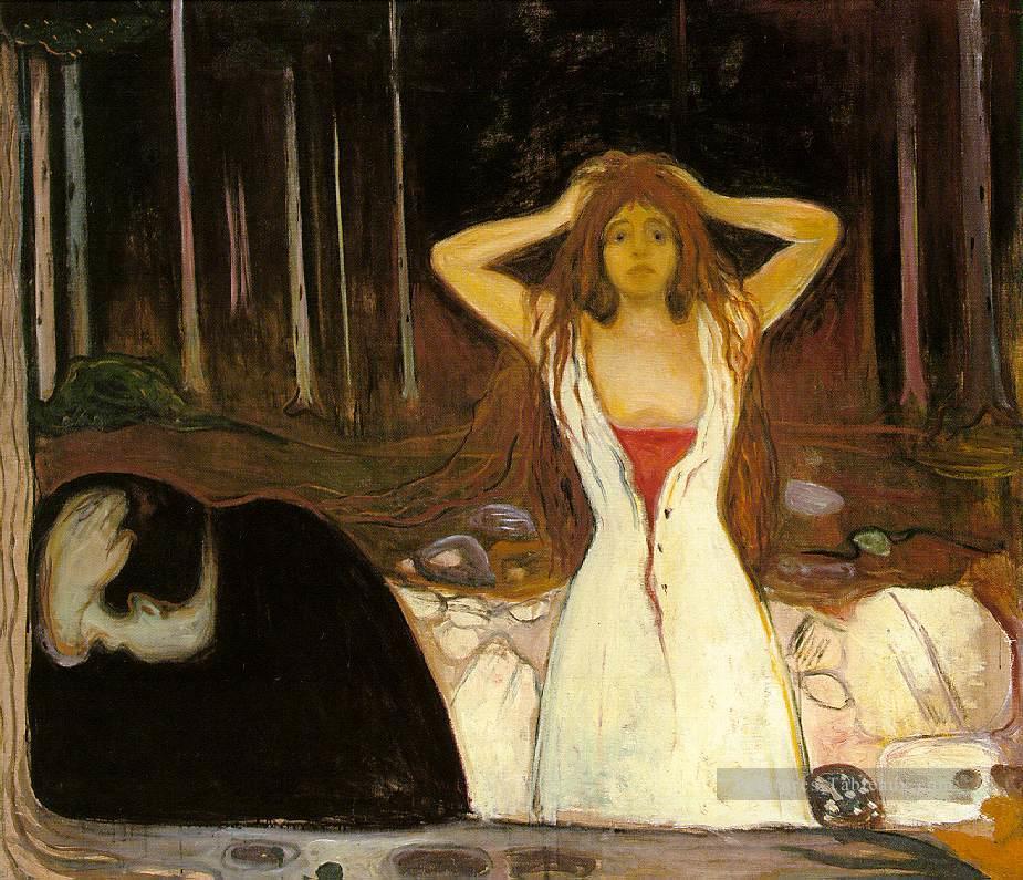 cendres 1894 Edvard Munch Expressionnisme Peintures à l'huile